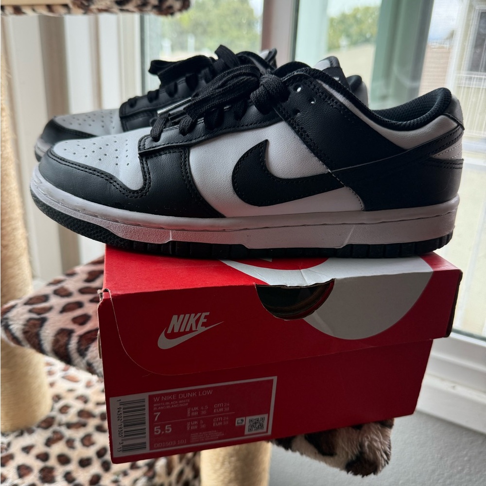 Nike Dunk Low Black and White Sneakers